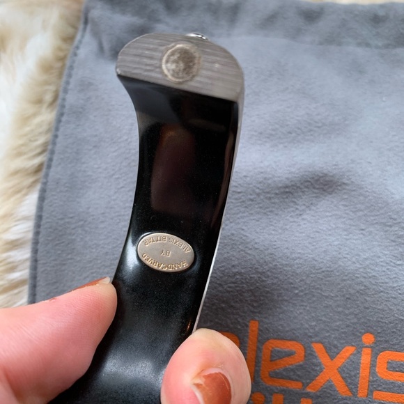 Alexis Bittar Studded Lucite Cuff Bangle Bracelet - Picture 6 of 6